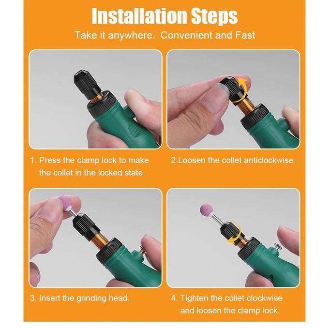 Alat Bor Listrik Mini Usb Portable Polishing Grinder Ukir Rechargeable