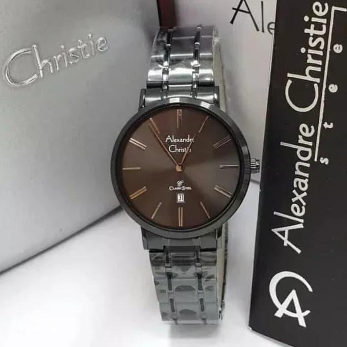 Jam Tangan Alexandre Christie AC 8597 Black Rosegold Dan Lainnya