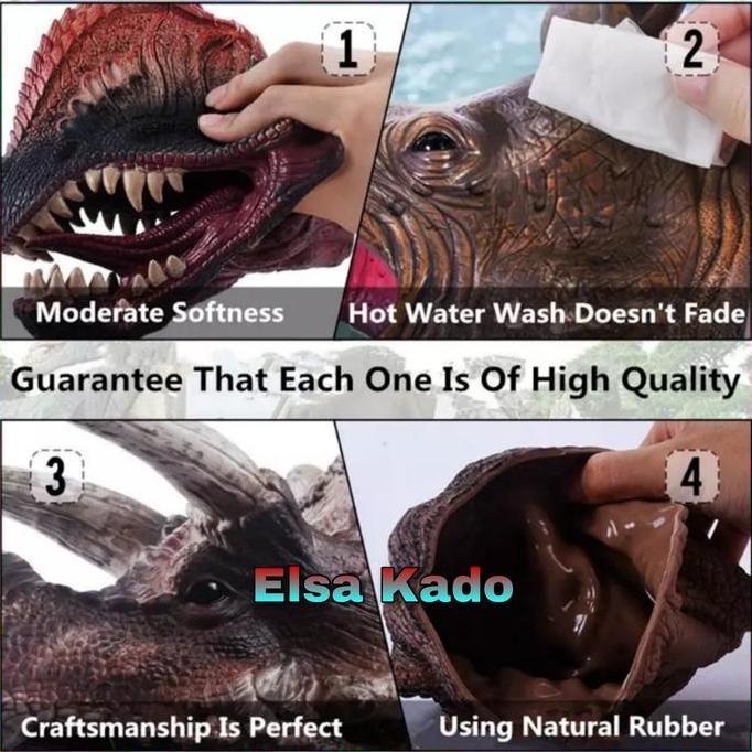 Mainan Sarung Tangan Dinosaurus shark Hand Puppet Boneka Tangan Hiu