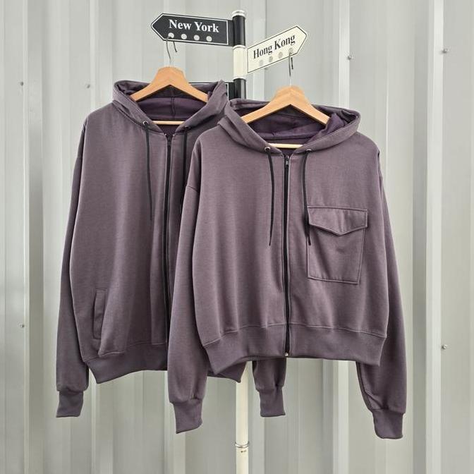 Isi 2 Jaket Couple Pasangan Terlaris Sweater Couple Polos hoodie Couple Pasangan Baju Couple