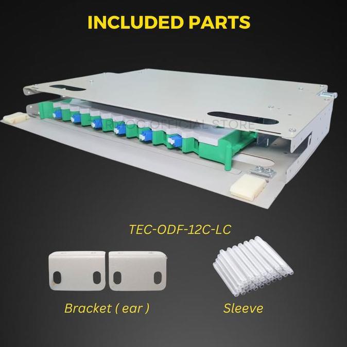 Tarmoc Tec-Odf-12C-Lc | Fiber Optic Odf 12 Core / Otb 12 Core Lc Lengkap