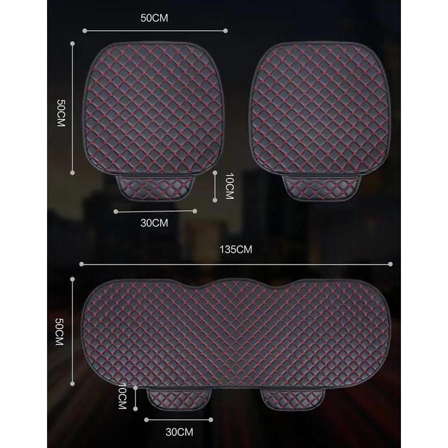 Drivemate Alas Duduk Jok Mobil 3 In 1 Seat Set Universal Seat Cushion /Back Seat Cover Mobil Bahan K
