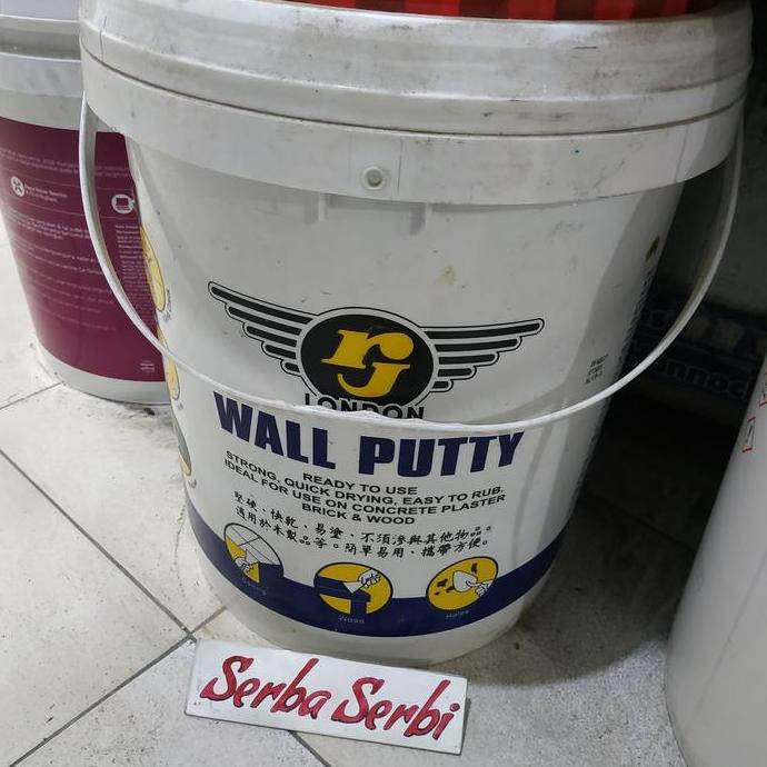 -25KG RJ LONDON-Dempul wall putty plamir dinding beton RJ (INSTAN) Promo Premium
