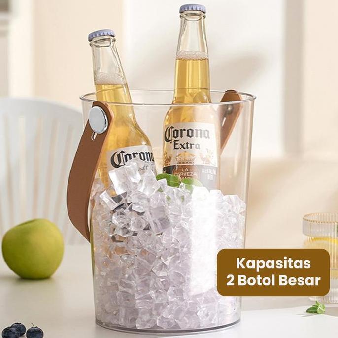 Starlight Glass Ice Tempat Es Batu Portable Aesthetic Ember Ice Bucket HSB677 [terbaik]