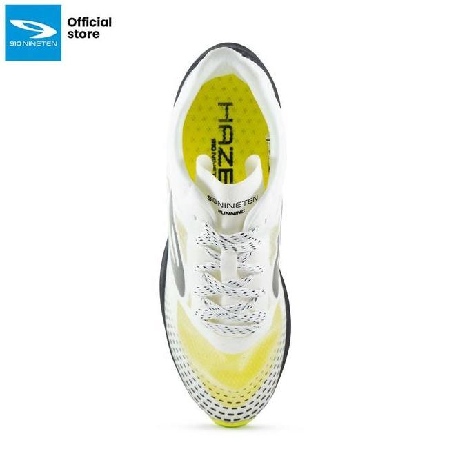 910 Sepatu Lari Haze 1.5 Se - Putih/Hitam/Hijau-Neon