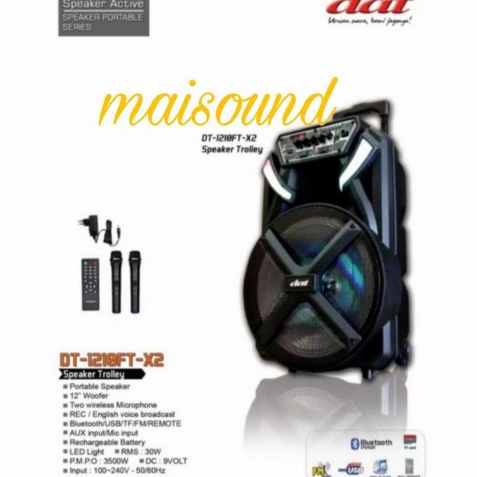 Terlaris Speaker Portable Dat Dt 1210Ft X2 12 Inch Dat Dt 1210 Ft X2 1210 Ftx2