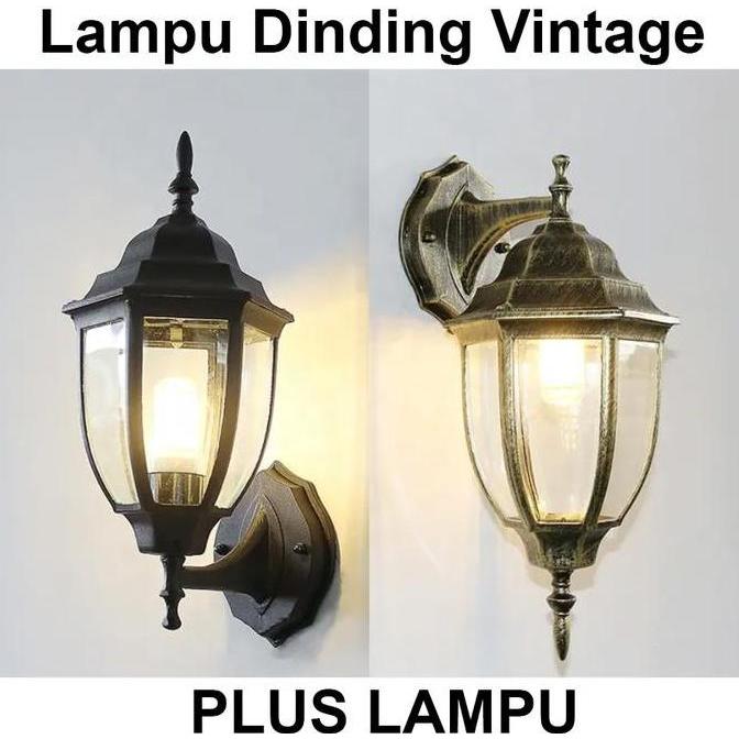 BERKUALITAS Lampu Dinding Outdoor Model Vintage Klasik COD lampu  tiang lampu  tiang depan rumah lam