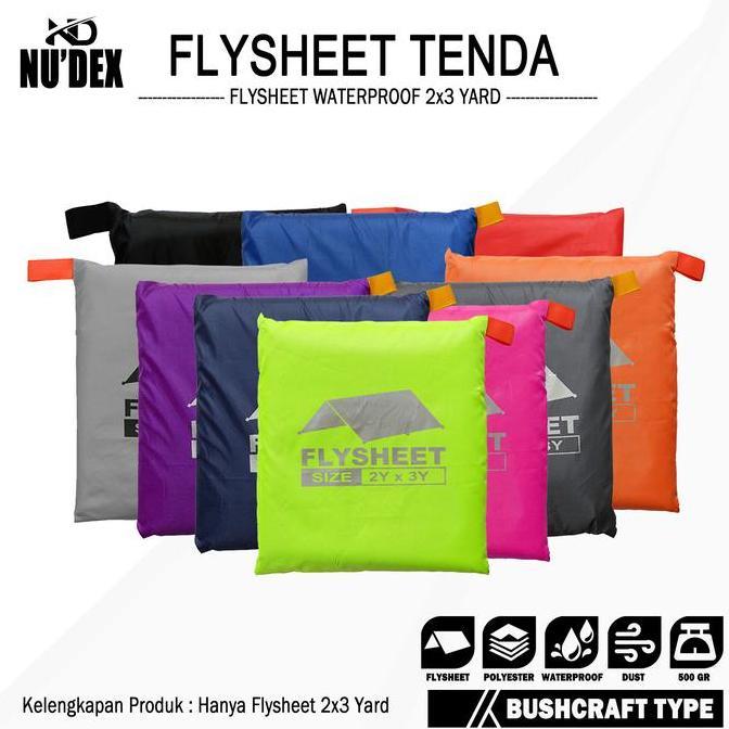Terjangkau Flysheet Tenda 2X3 Waterproof Pelindung Tenda Flysheet Outdoor Size2X3