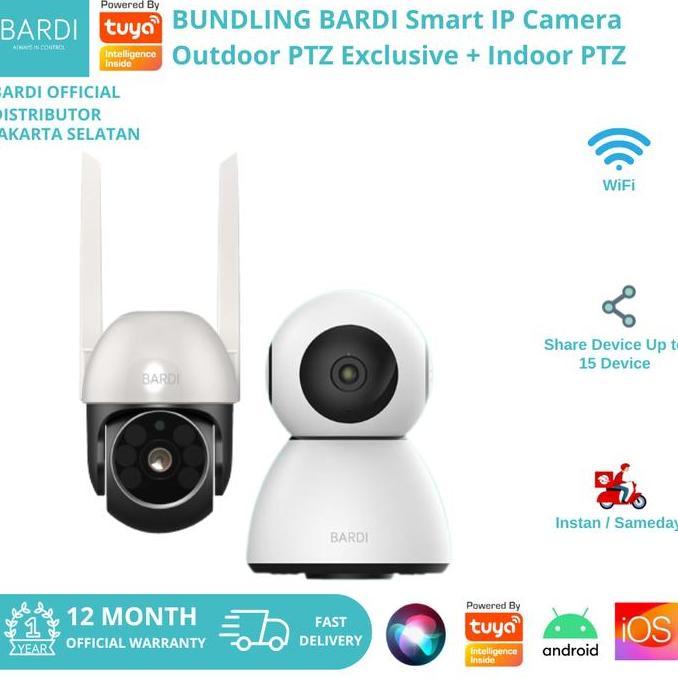 Barustockbnyk- Bardi Ip Camera Indoor Outdoor Ptz Cctv Smart Bundle Cctv Bardi