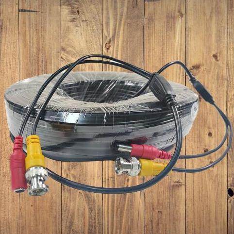 Barustockbnyk- Kabel Kamera Cctv 20M Lengkap Konektor Cctv Male - Female 20Meter