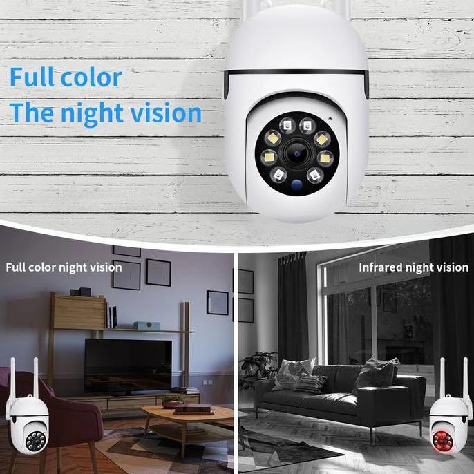 Barustockbnyk- Q21S Cctv Ip Camera V380 Pro Outdoor Wifi Kamera 360 Ptz 8Mp 1080P Two Way Audio Supp