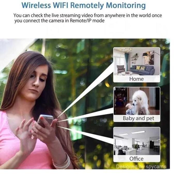 Barustockbnyk- Cctv Super Mini 3Cm Wifi Full Hd 1080P Night Vision Online App Sensor Gerak 360 Suppo
