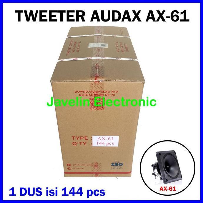 Audioqt- Grosir 1 Dus Tweeter Audax Ax 61 / Ax61 Isi 144 Pcs Walet