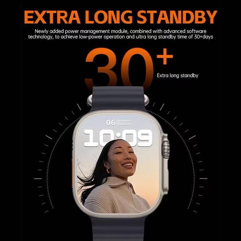 New Deals Promo Terbaru 100OriginalSamsung-Smartwatch 9 Ultra Amoled Jam Tangan Pria Wanita Full Tou