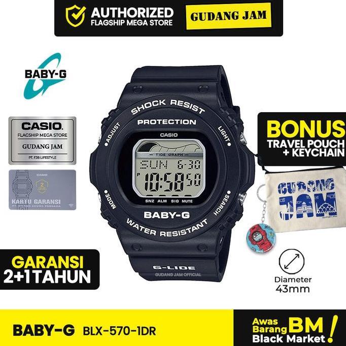 Jam Tangan Wanita Casio BabyG Baby-G BLX-570-1DR BLX570 BLX 570 1DR