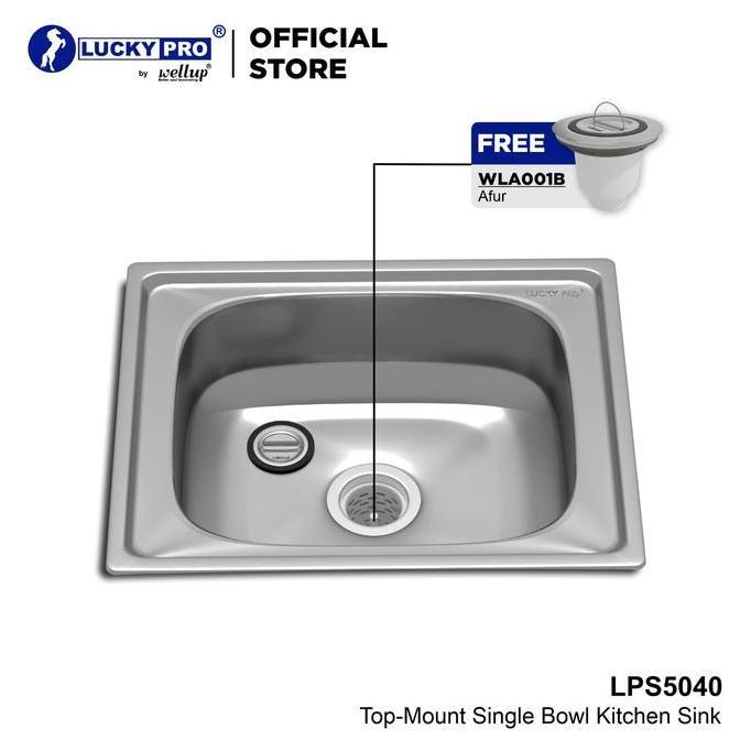 LPro Bak Cuci Piring Kitchen Sink Wastafel Dapur Stainless LPS5040 Promo Premium