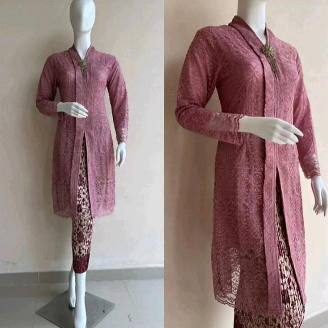 Atasan tunik kebaya kartini free hijab / Tunik Kartini modern / Kebaya brokat / Kebaya tille / Kebay
