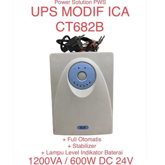 UPS ICA 1200VA MODIF EXTERNAL BATTERY [ UPS MODIF ICA CT682B ] Murah