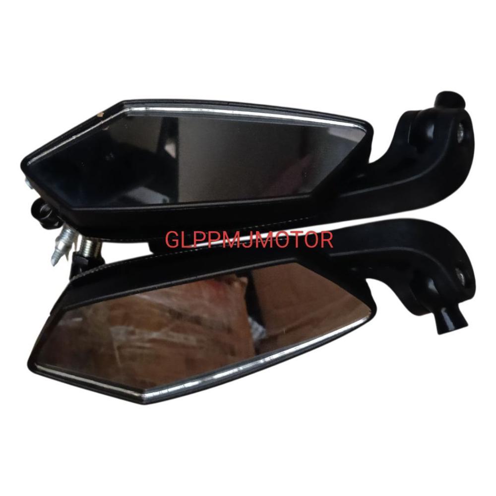 big promo best sale spion alevo kaca spion arevo koso lipat tanduk hitam crom krom krum universal un