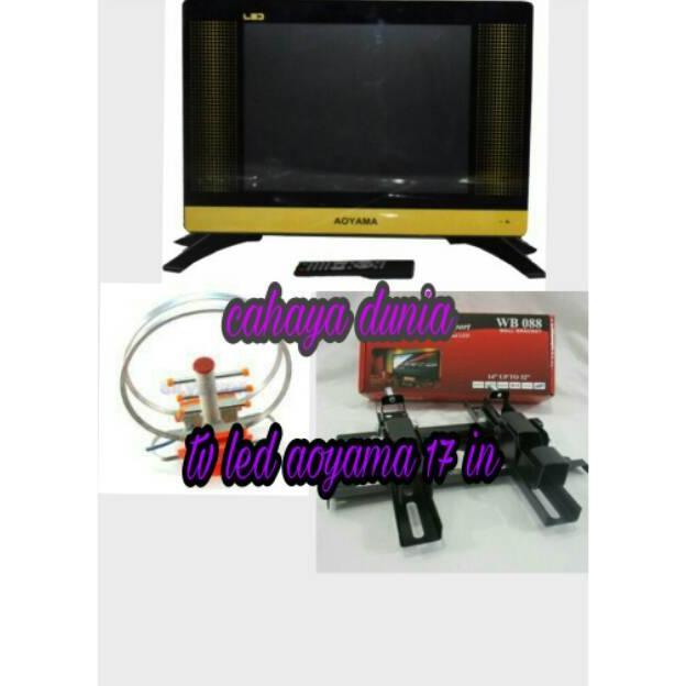 Tv led 17 in + Braket tv + antena