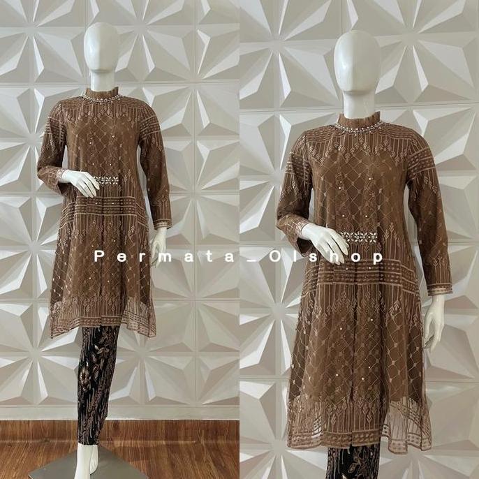 Permata Olshop / Kebaya Tunik Audy / Kebaya Payet / Kebaya Kondangan / Kebaya Wisuda / Kebaya Modern