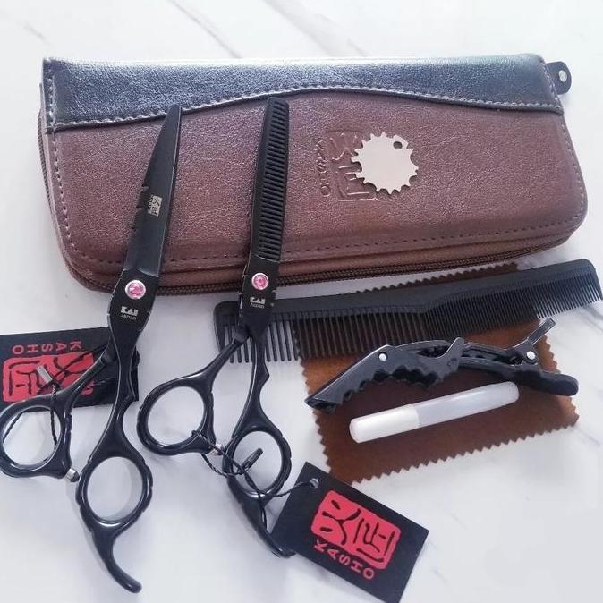 Set Gunting Rambut Kasho Kai Original Jepang / Gunting Sasak / Gunting