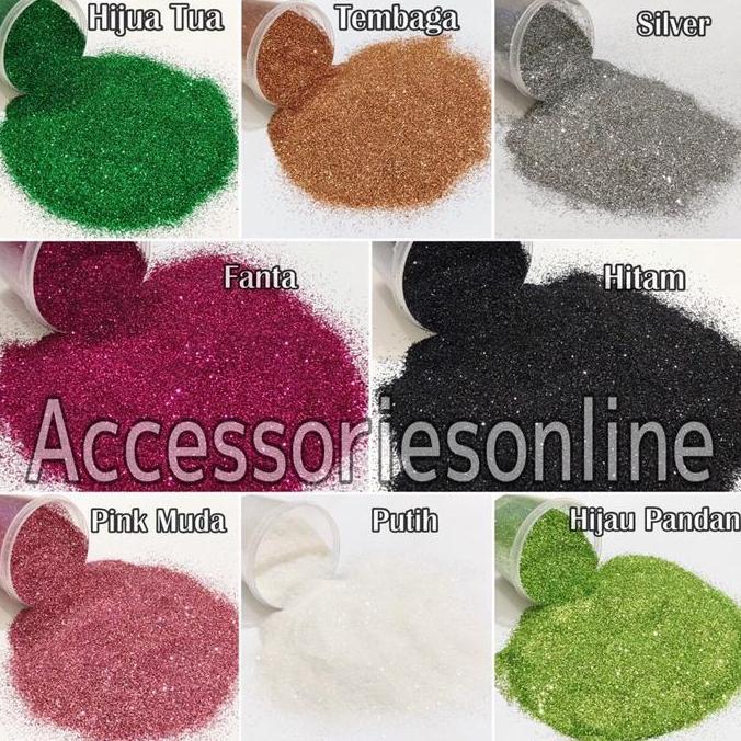 GLITER BUBUK 1/2 KG / Gliter bubuk warna-warni