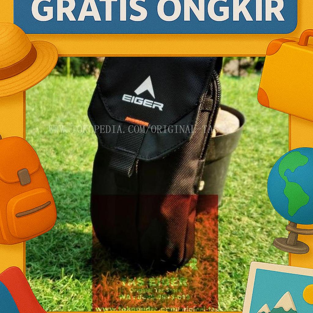 Tas Hp Pinggang Eiger Graphon Vertical V.2 1F 910005690 Smartphone Case Black Original