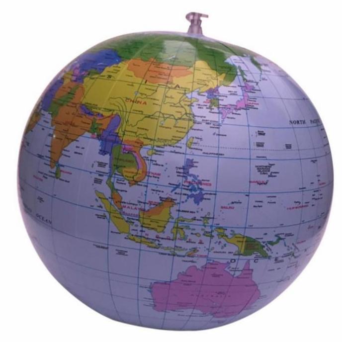 andalanMarket- Mainan Balon Bola Dunia/Balon Globe/World Map Balloon/Balon Peta Dunia