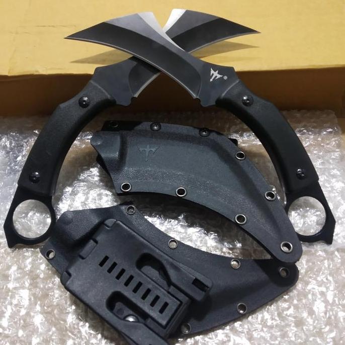 Spesial Carambit Pisau Kopel Pinggang Holster Survival Tactical Terbaru