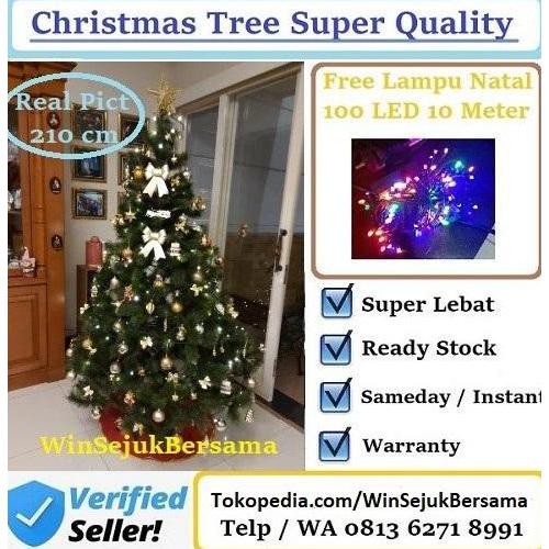 Terlaris Pohon Natal 240 Cm / Pohon Natal 2,4 M/Pohon Natal 8 Feet + Accesories