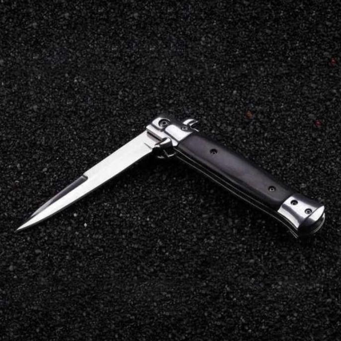Diskon Italian Stileto Stiletto Stilleto Folding Knife Survival Kit Outdoor