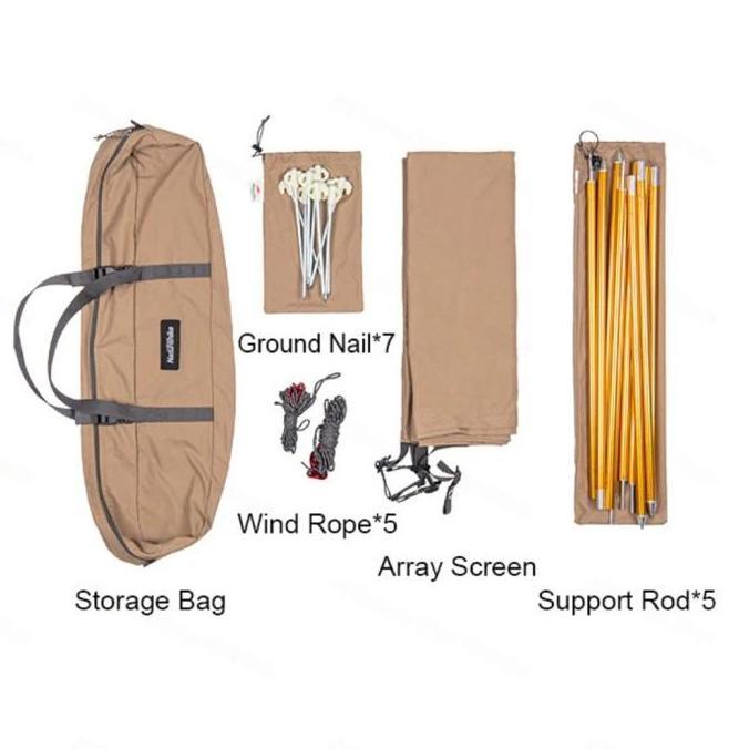 Diskon Penahan Angin Naturehike Nh20Tm088 Outdoor Beach Windscreen