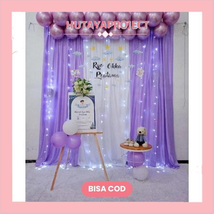 HUTAYAPROJECT PAKET DEKORASI PESTA / PAKET LENGKAP / PAKET DEKORASI PESTA ULANG TAHUN / LAMARAN / KH