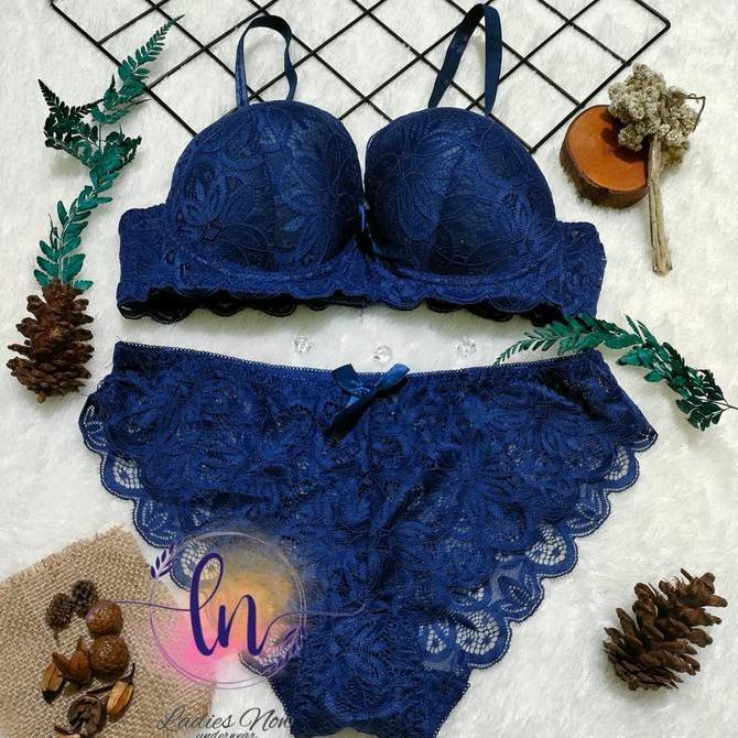 Promo Bra Set/COD;pakaian dalam wanita  terlaris  busa renda impor Quality Setelan Bh Motif pakaian 