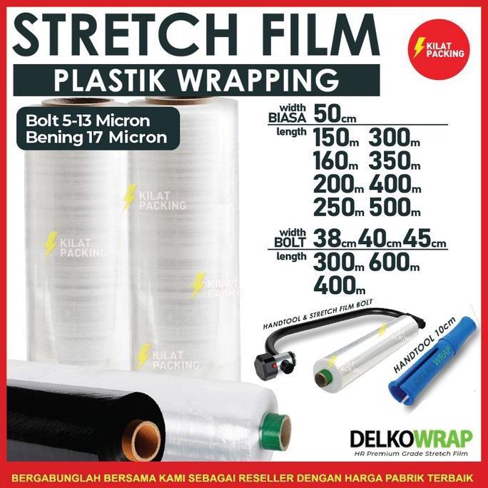 Stretch Film Bening / Plastik Wrapping Barang Plastic Wrap 50CM SATUAN