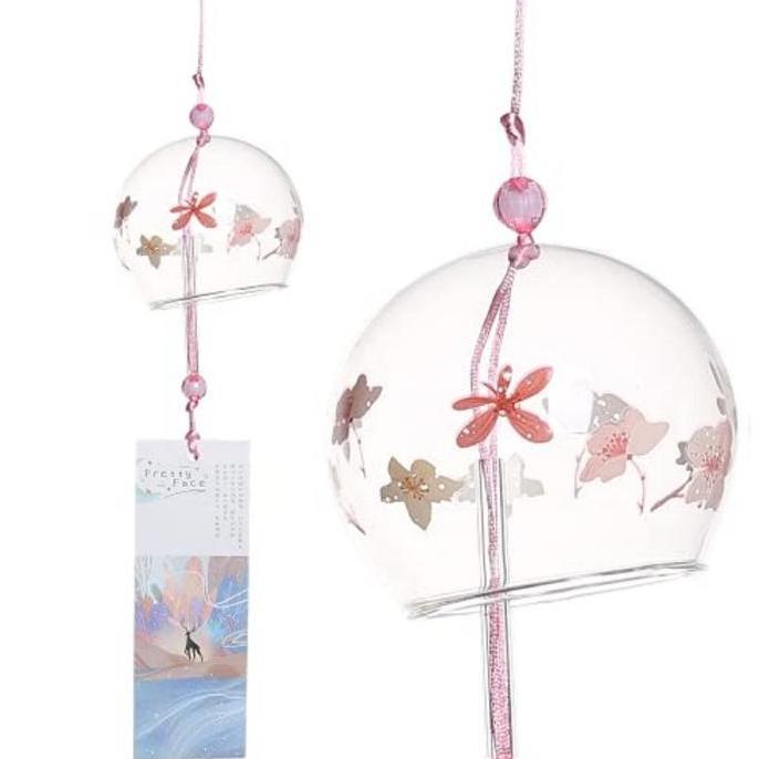 New- Lonceng Angin Kaca Wind Bells Hiasan Untuk Hadiah Lonceng Angin Kaca Gantung Angin