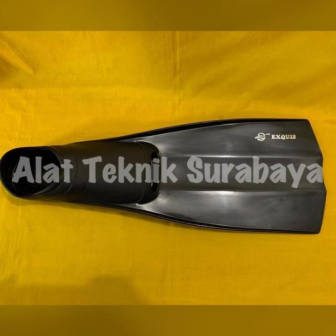 Promo ISI 1 PASANG DIVING SHOES FINS FIN EXQUIS HITAM / TRANSPARANT SIZE M L XL TAIWAN SEPATU KATAK 