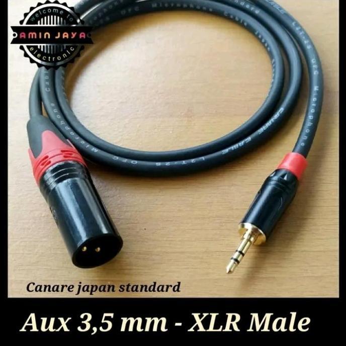 KABEL JACK AUDIO XLR  TO JACK AUX 3.5MM