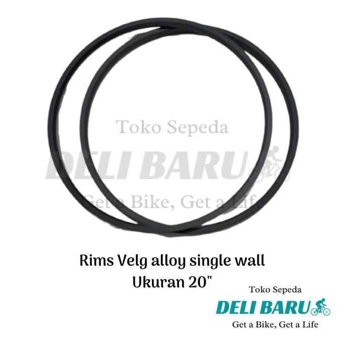 Velg  20 murni 406 Lingkar pelek 36 hole single wall sepeda BMX lipat mini