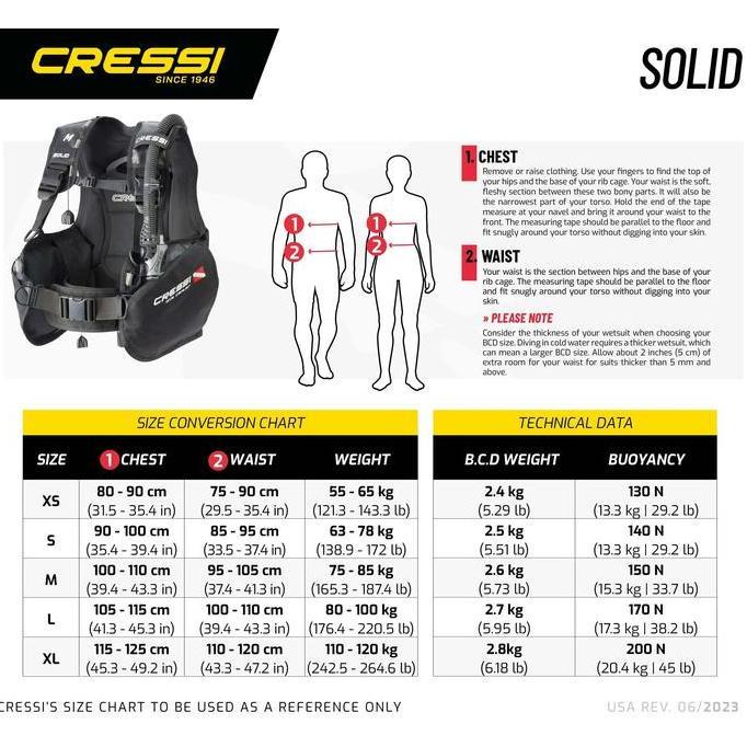 Promo BCD Cressi Solid - Perfect for Dive Center Diskon