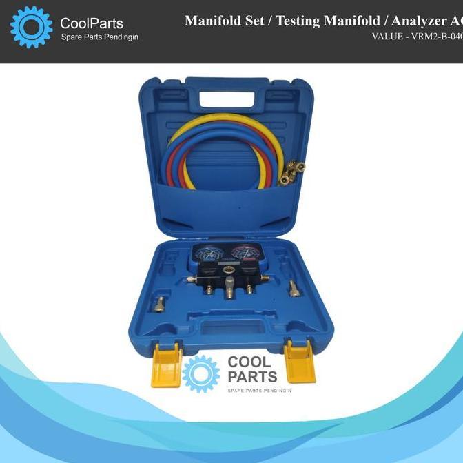 MANIFOLD SET VALUE VRM2-B-0401 / TESTING MANIFOLD / ANALYZER AC ORIGINAL DAN TERPERCAYA