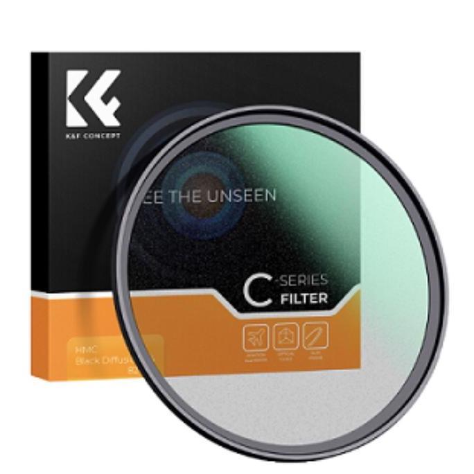 TERMURAH - K&F 58mm 58 HMC Black Diffusion Mist 1/2 Camera Lens Filter Kamera KNF
