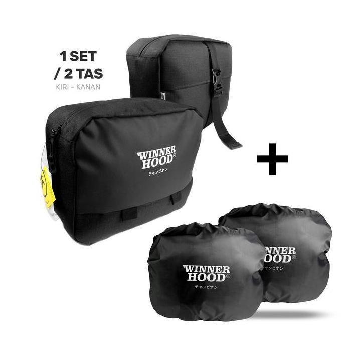 Tahan Lama  Winner Hood - 1 Set Sidebag Touring Harian ( Motor Honda Win 100 )