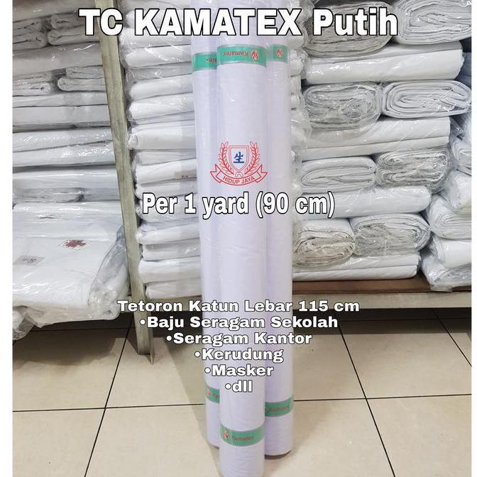 New- Kain Katun Tetoron TC Kamatex lb 115 cm ECERAN 90cm Seragam baju koko