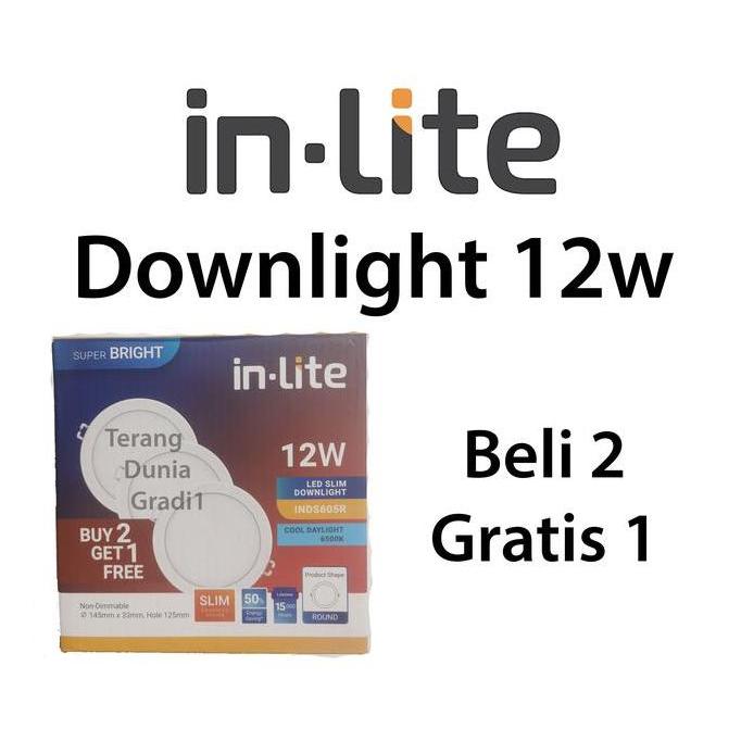 NEW Downlight Inlite 12w Beli 2 Gratis 1 Donwlight Inbow 12w Inlite Downlight 12w Inbow Donwled Inli