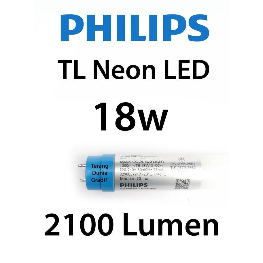 Lampu TL LED 18w Philips 2100 lumen Philips Neon LED 18w 2100 lumen Philips TL LED master 18w 2100 l