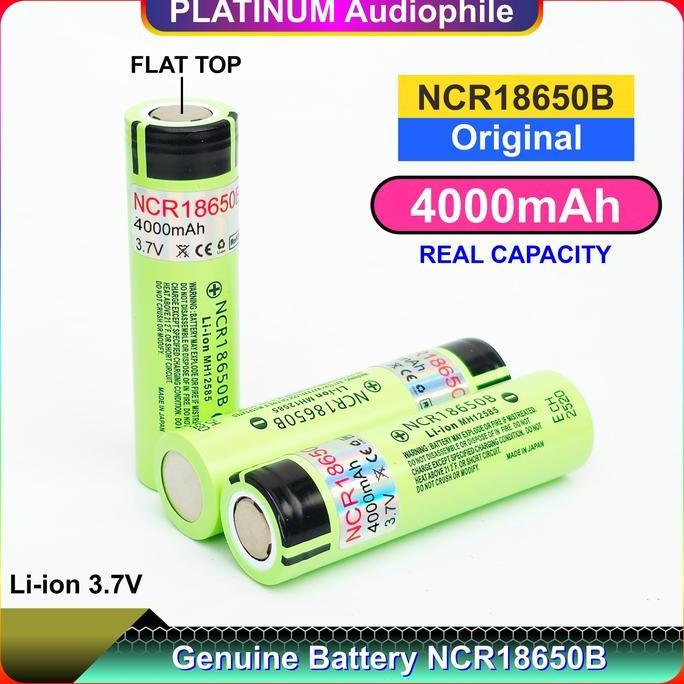 Baterai 18650 4000MAH 3.7V - 4.2V Original Battery Lithium Li-ion NCR 18650B