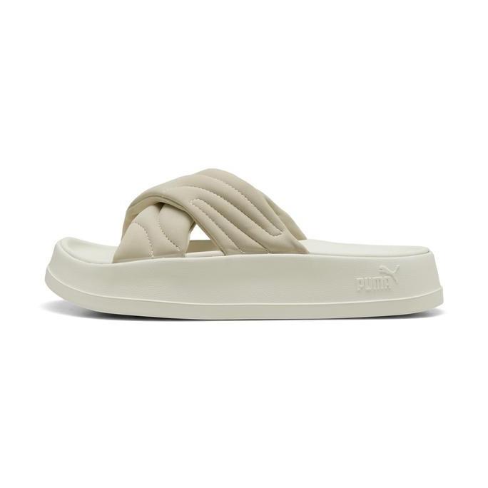 PUMA Sandal Platform Leadcat Wanita Desert Dust-White