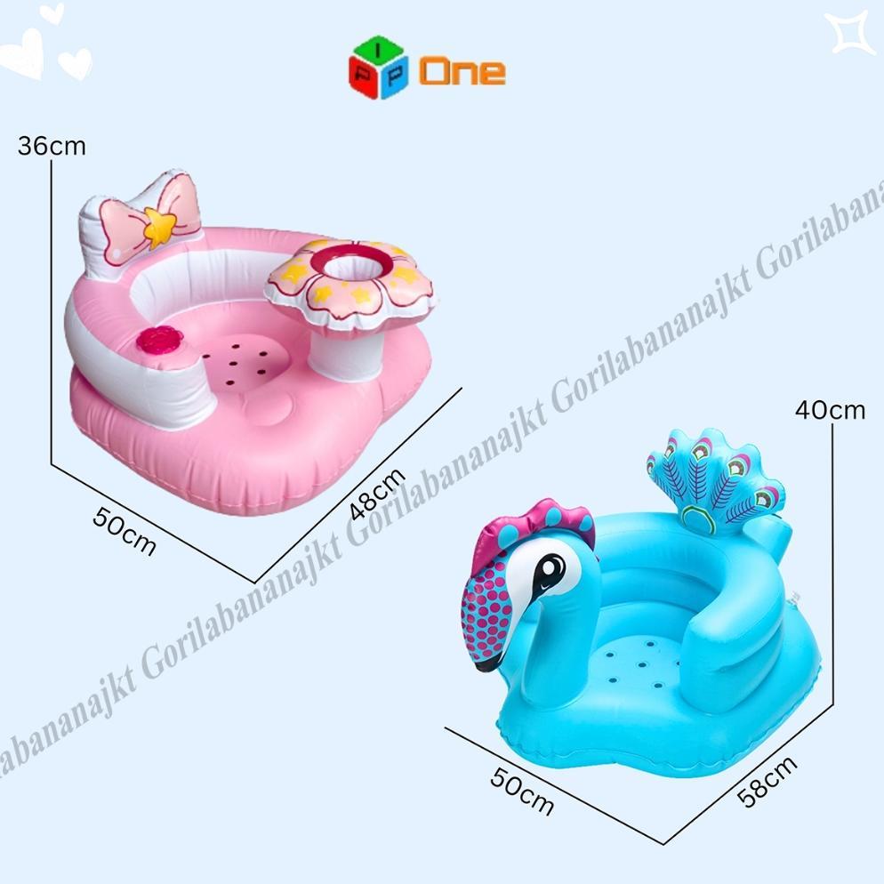 HOT SALE KURSI POMPA BAYI SOFA TIUP TEMPAT DUDUK BAYI BALON BEBEK MERAK